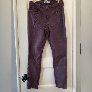 Old Navy Rockstar Sateen Brown Tupelo Super Skinny High Rise Pants Size 10